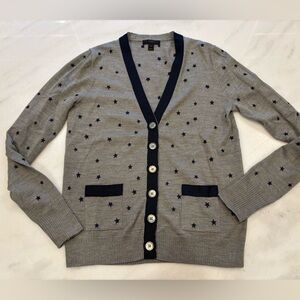 J Crew Harlow Star Embroidered Cardigan (S)